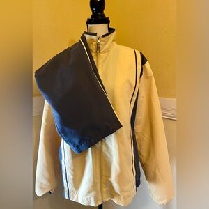 Women's Jogging Suit; Pale Yellow and Dk Gray; Excellent condition. 2 piece set.